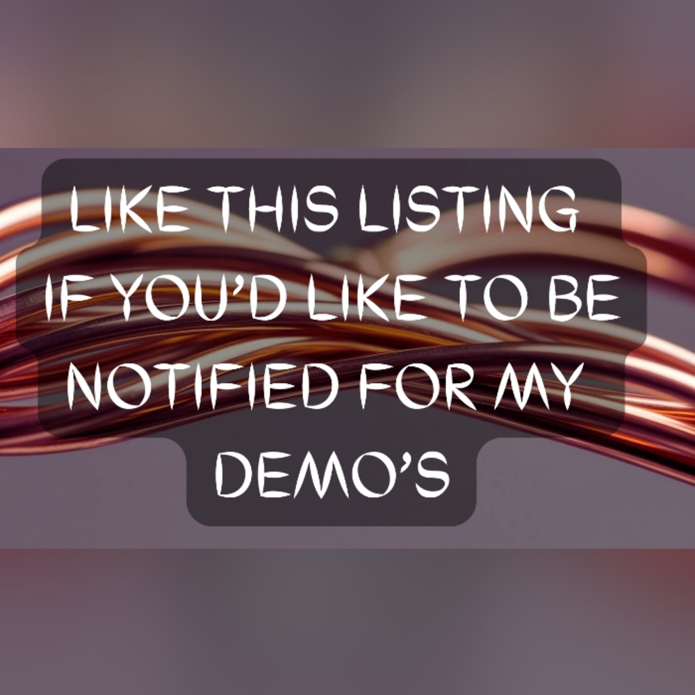 Like this listing if you’d like to be notified when I Demo my Art